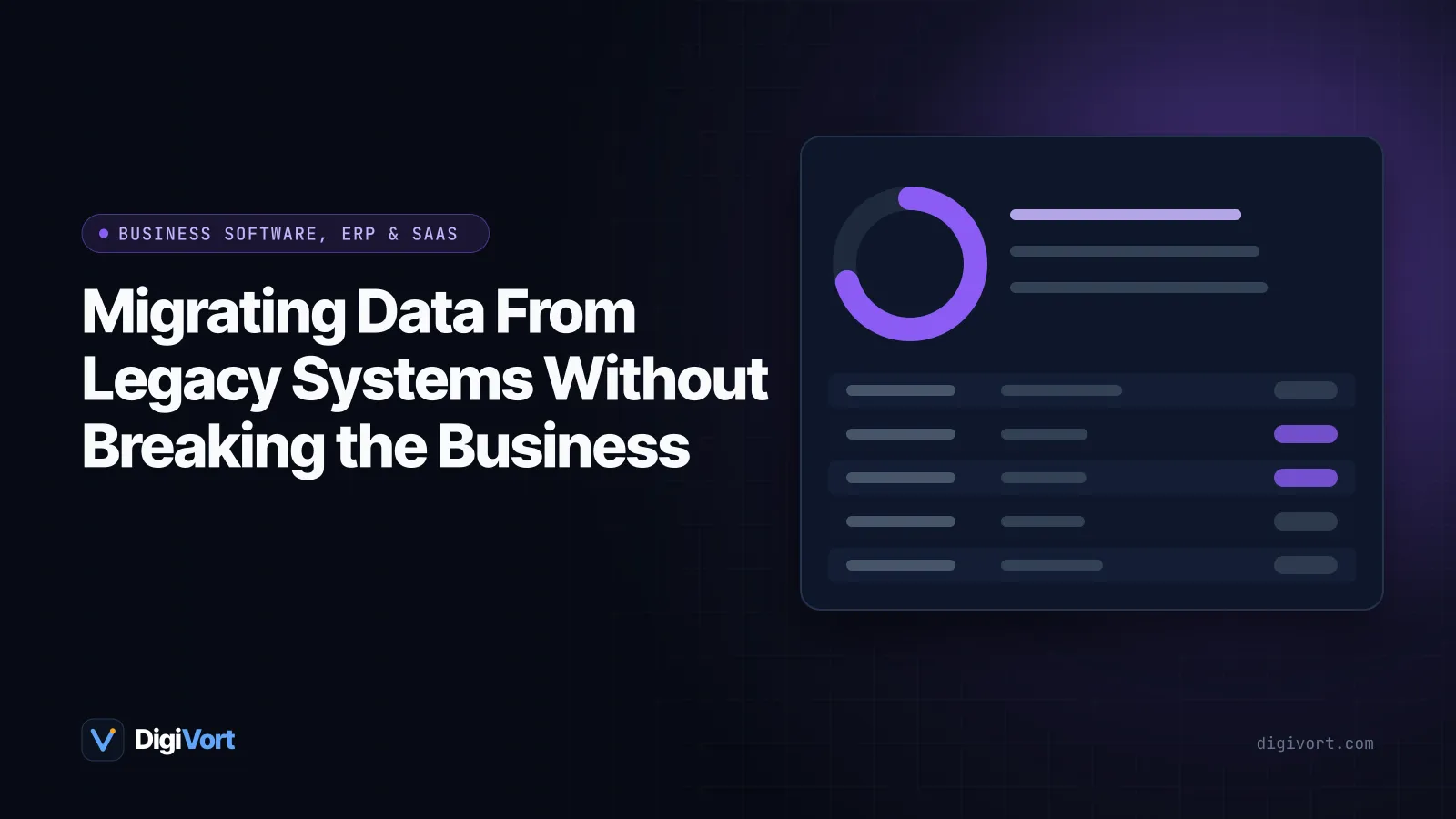 Illustration of records moving across a bridge from an old filing cabinet and outdated computer to a modern cloud database, with checkpoints along the way