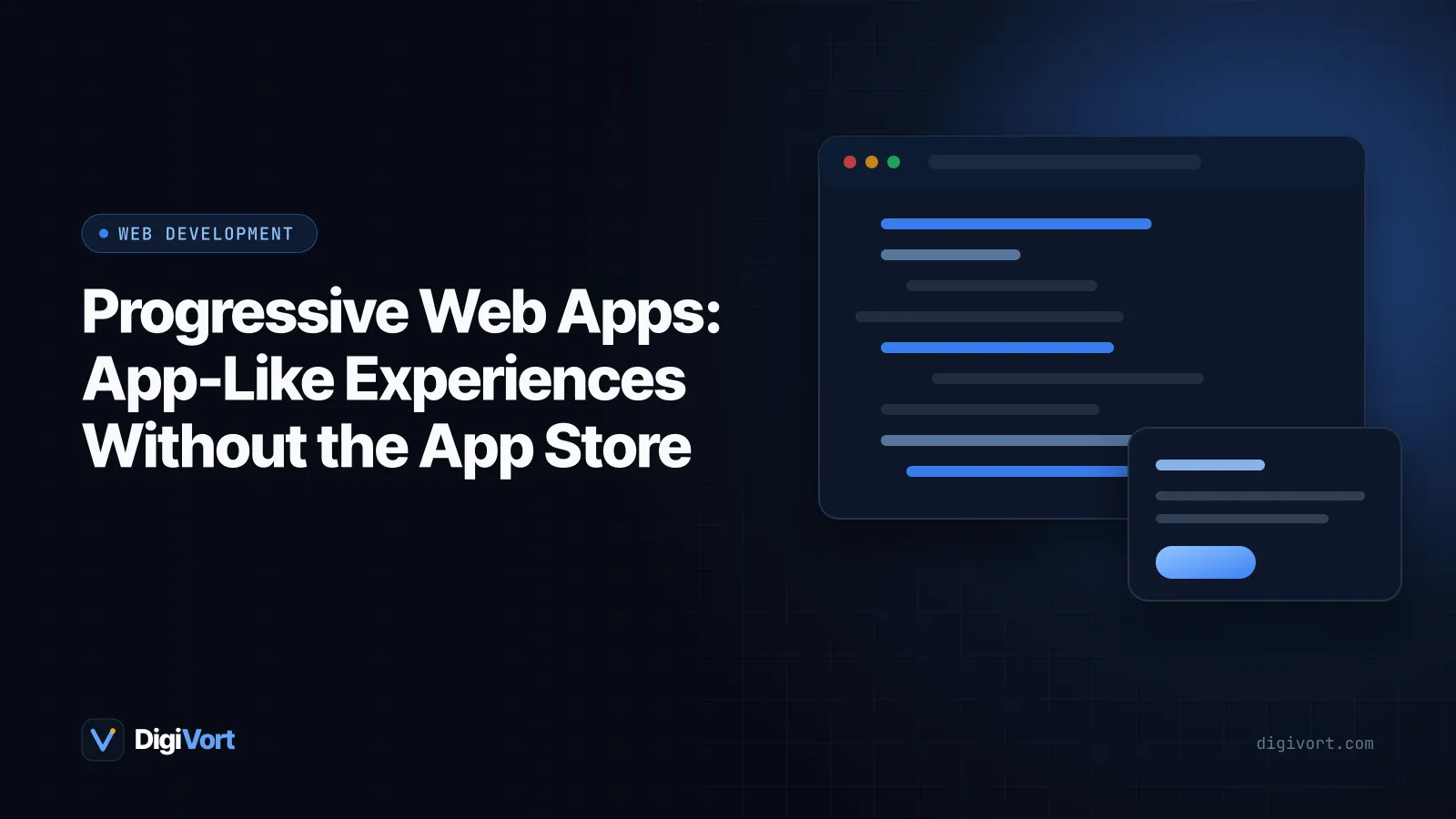 Illustration of a smartphone home screen with a web app icon being installed directly from a browser window